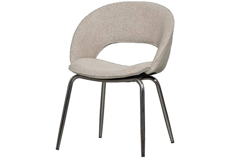 BePureHome Esszimmerstuhl Retro Esszimmerstuhl Bullet Round 2er Set Beige von BePureHome