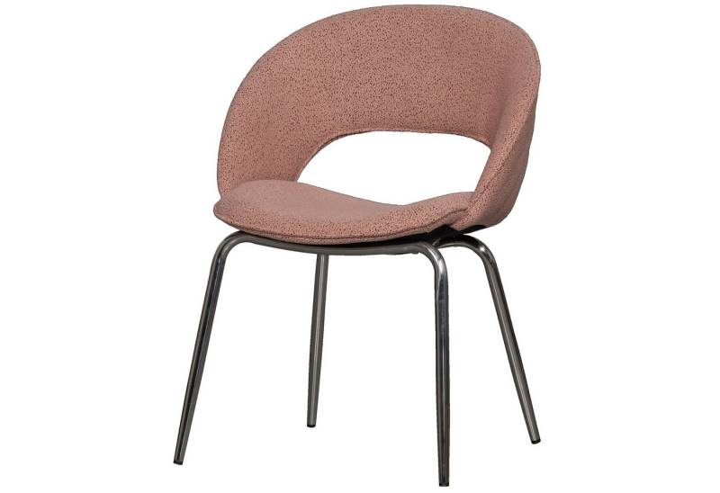 BePureHome Esszimmerstuhl Retro Esszimmerstuhl Bullet Round 2er Set Rose von BePureHome