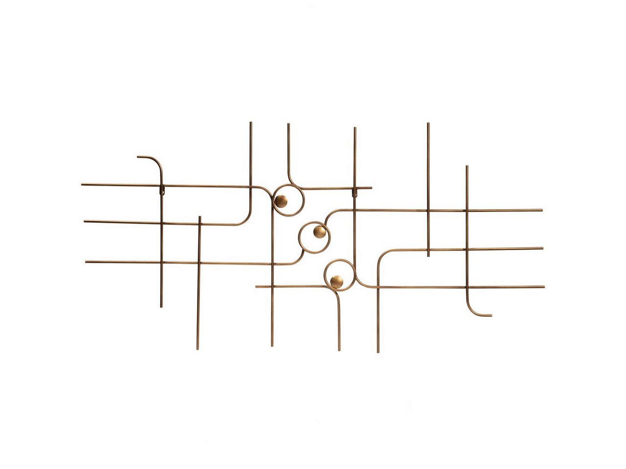 BePureHome Hängedekoration Wanddekoration Designobjekt Symphony Metall Gold 140/70 von BePureHome