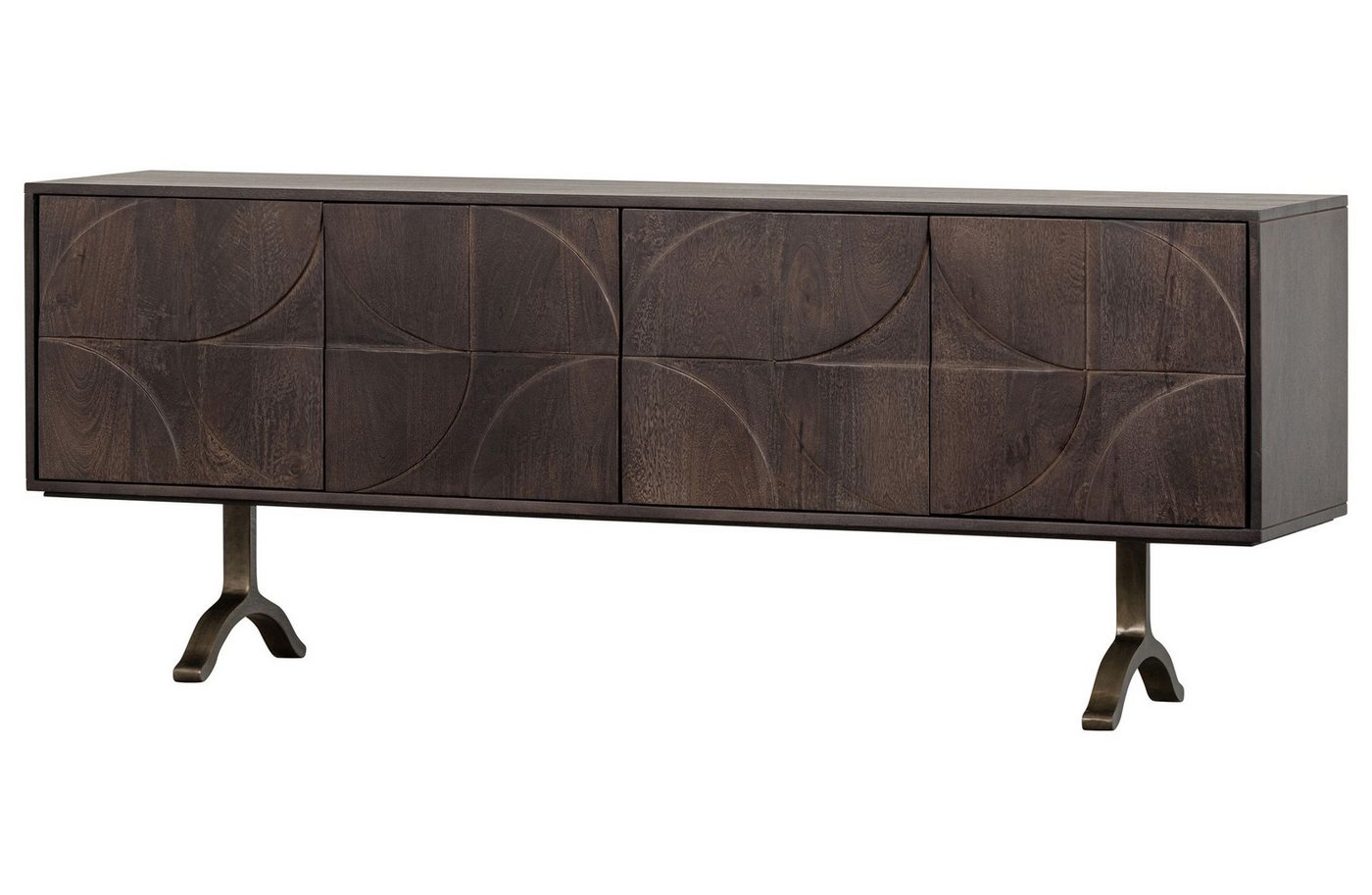 BePureHome Stauraumschrank Retro Sideboard TV-Board Draw Mangoholz Walnuss-Finish BePureHome Stauraumschrank Retro Sideboard TV-Board Draw Mangoholz Walnuss-Finish von BePureHome