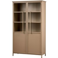 BePureHome Vitrine »Exhibit« aus Metall - 99x44x170cm - khaki - Metall von BePureHome