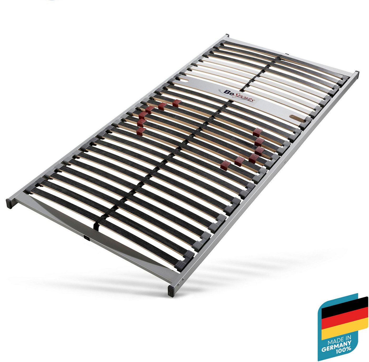 Lattenrost Lattenrost Duo Powerflex NV, Lattenrost in verschiedenen Größen 90x200, BeSports, Kopfteil nicht verstellbar, Fußteil nicht verstellbar von BeSports