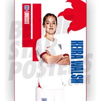 England Lionesses Walsh Headshot Poster - Offiziell Lizenzierte Produktgrößen A4/A3 + Gerahmte Option von BeTheStarPosters