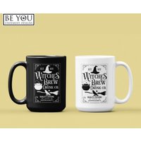 Salem Witch Witches Brew Drink Co. Becher, Lustige Hexerei Halloween Geschenke Für Wiccans von BeYouStatementDesign