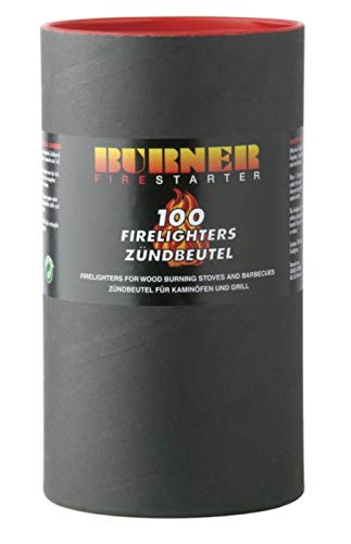 Burner Kaminanzünder Zündbeutel Anzünder 100er Box von BeZET