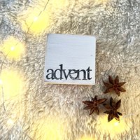 Bezaubernde Holzschilder Mit Spruch Advent -Die Perfekte Weihnachtsdeko 2023-Kleines Mitbringsel-Nachhaltig - Wiederverwendbar-Unikat von Beachhouse70