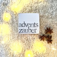 Bezaubernde Holzschilder Mit Spruch Adventszauber -Die Perfekte Weihnachtsdeko 2023-Kleines Mitbringsel-Nachhaltig - Wiederverwendbar von Beachhouse70