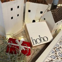 Bezaubernde Holzschilder Mit Spruch- Hoho - Die Perfekte Weihnachtsdeko 2024-Kleines Mitbringsel-Nachhaltig- Wiederverwendbar-Unikat von Beachhouse70