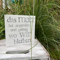 Holzschild Mit Spruch-Meer Hat Angerufen Und Gefragt Wo Wir Bleiben-Wanddeko Wohnzimmer Maritimes Mitbringsel-Ausgefallene Holzdeko Unikat von Beachhouse70