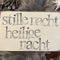 Holzschild Mit Spruch Stille Nacht, Heilige Nacht-Wunderschöne Weihnachtsdeko 2025-Nachhaltiges Geschenk-Mitbringsel Zu Weihnachten-Unikat Holzschild Mit Spruch Stille Nacht, Heilige Nacht-Wunderschöne Weihnachtsdeko 2025-Nachhaltiges Geschenk-Mitbringsel Zu Weihnachten-Unikat von Beachhouse70