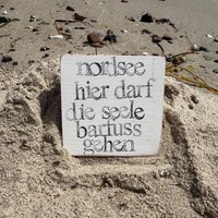 Nordsee Deko Holzschild-Hier Darf Die Seele Barfuß Gehen | Maritime Holzdeko Aus Bucheholz Küstenstil Spruchtafel Handmade|Nordsee Spruch von Beachhouse70