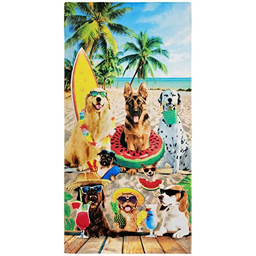Beachland Strandtuch für Hunde, 76,2 x 152,4 cm, 100 % Baumwolle, 1 Handtuch von Beachland