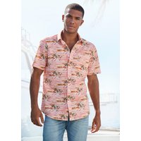 Beachtime Hawaiihemd, Regular Fit, Kurzarm, Freizeithemd mit Palmenprint, reine Baumwolle von Beachtime