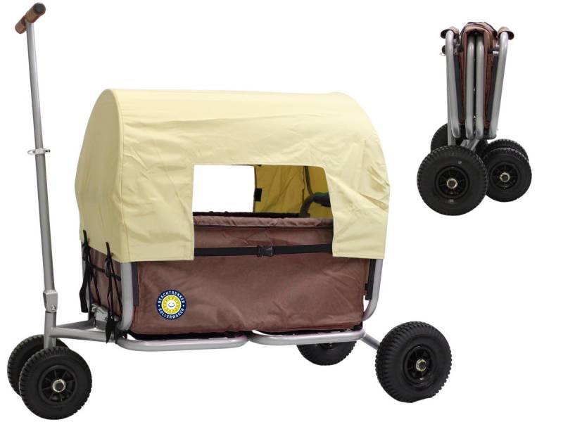 Beachtrekker Bollerwagen LiFe, faltbarer Bollerwagen inkl. Feststellbremse und Sonnenverdeck von Beachtrekker