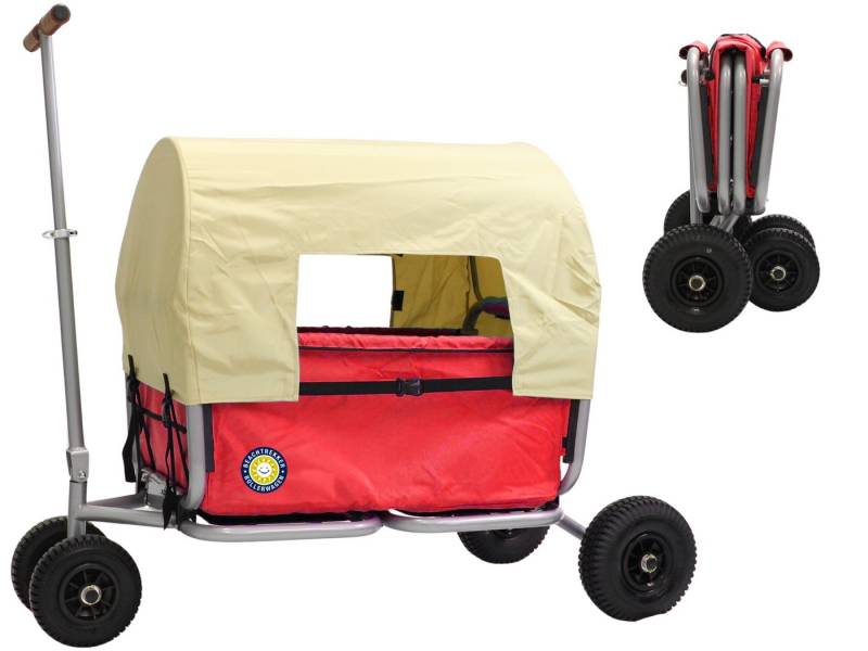 Beachtrekker Bollerwagen LiFe, faltbarer Bollerwagen inkl. Feststellbremse und Sonnenverdeck von Beachtrekker