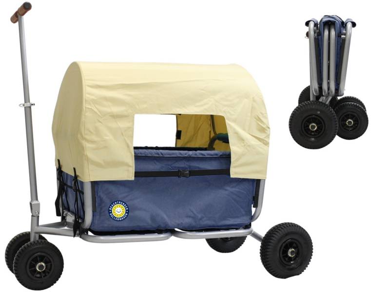 Beachtrekker Bollerwagen LiFe, faltbarer Bollerwagen inkl. Feststellbremse und Sonnenverdeck von Beachtrekker