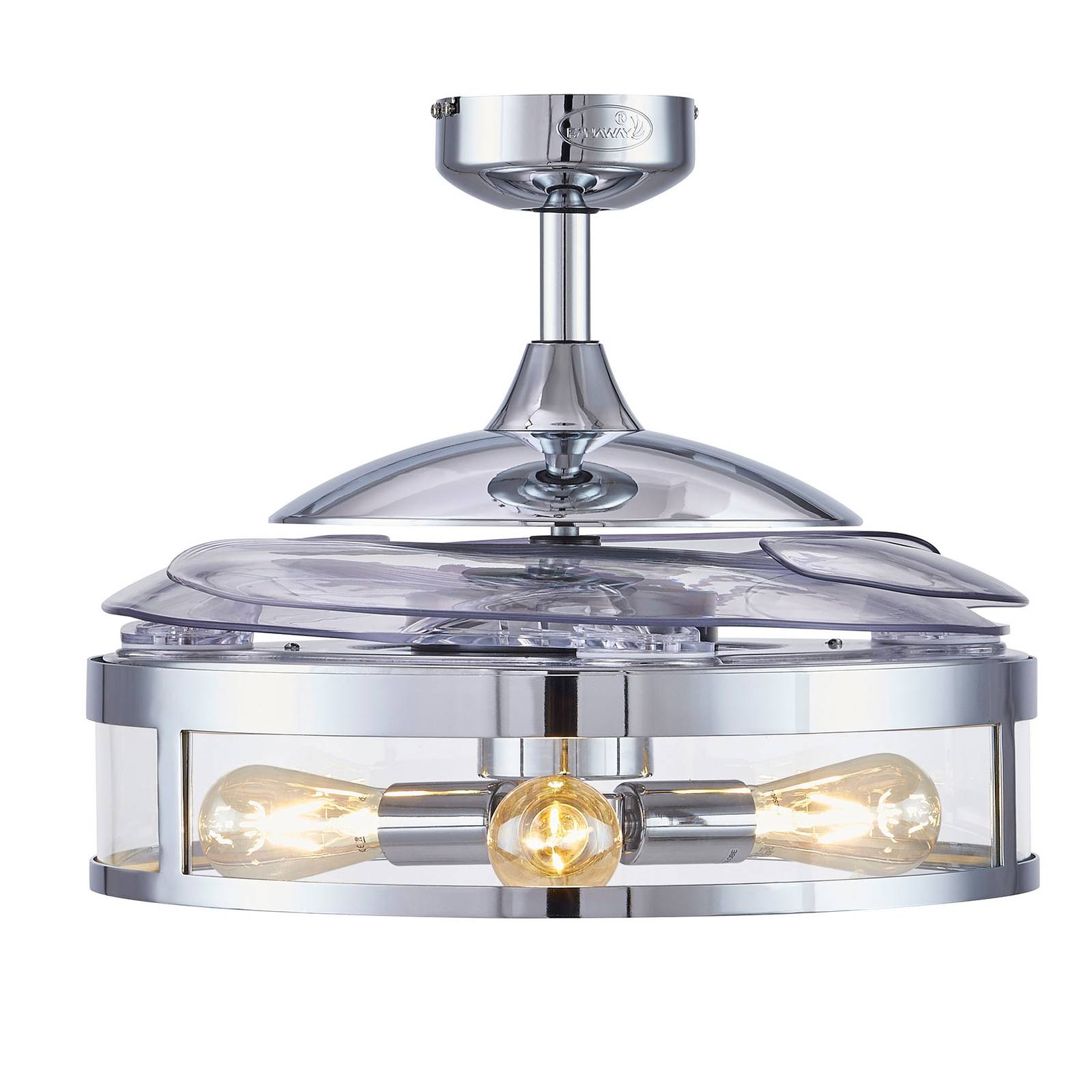 Beacon Deckenventilator Licht Fanaway Classic chrom leise von Beacon Lighting