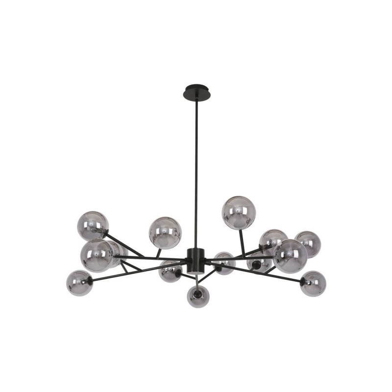 B-Ware Beacon Hängeleuchte Pendelleuchte Orion Lampe Schwarz Rauchgrau Glas 15 Flammig von Beacon Lighting