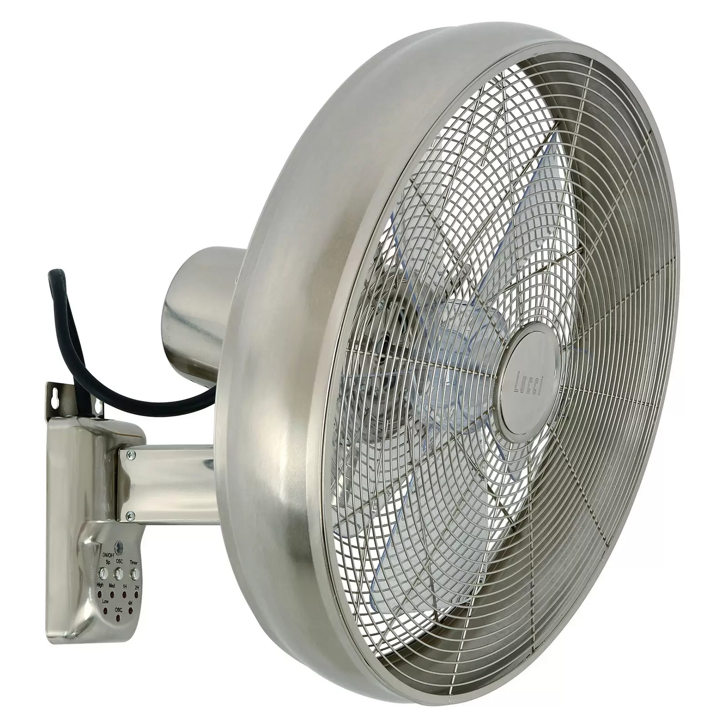 B-Ware Beacon Lighting Wandventilator Breeze Ventilator Lüfter ø 41cm Chrom Klar von Beacon Lighting