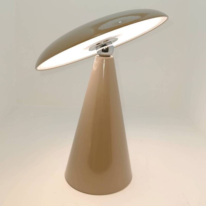 Beacon LED-Akku-Tischleuchte Kinoko, braun, IP44, Höhe 27 cm von Beacon Lighting