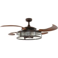 Beacon Lighting Classic Deckenventilator mit Licht Bronze matt, Flügel: Koa-Optik von Beacon Lighting