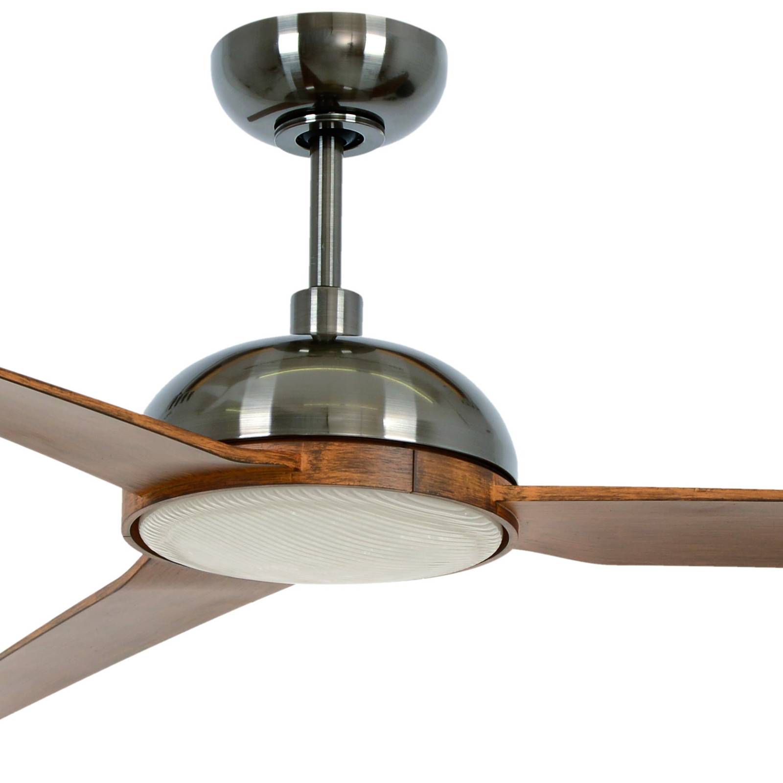 Beacon Deckenventilator mit Licht Unione, nickel/koa, leise von Beacon Lighting