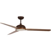 Beacon Lighting Unione Deckenventilator mit Licht Bronze matt, Flügel: Koa-Holz von Beacon Lighting