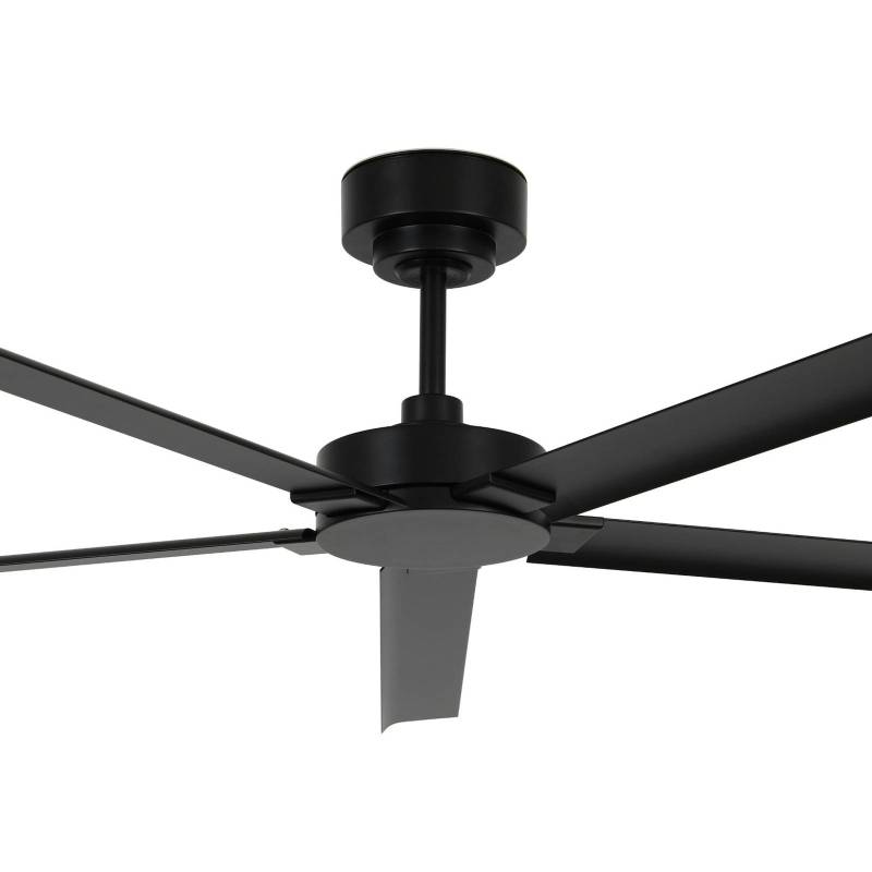 Beacon Deckenventilator Monza schwarz DC leise Ø 152 cm IP55 von Beacon Lighting