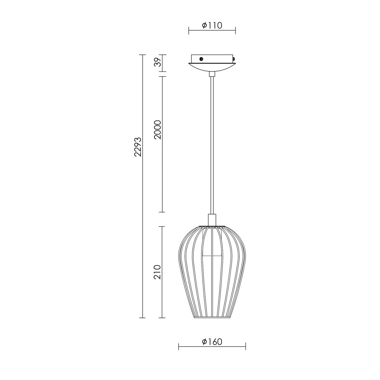 Beacon Hängeleuchte Callam Ø 16 cm, schwarz, Metall von Beacon Lighting