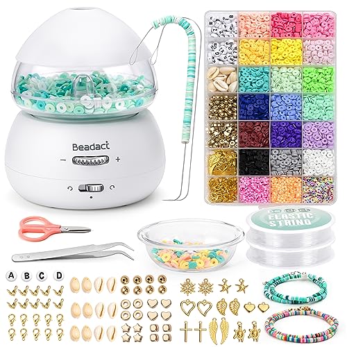 Beadact Electric Clay Bead Spinner Kit with Clay Beads Kit, Bead Spinner Machine for Jewelry Making, DIY Waist Beads Beadact Electric Clay Bead Spinner Kit with Clay Beads Kit, Bead Spinner Machine for Jewelry Making, DIY Waist Beads von Beadact