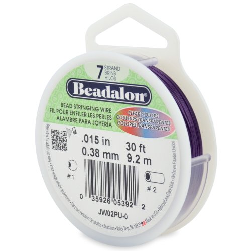 Beadalon Besaitungsdraht, 015 in / 0.38 mm, Edelstahl von Beadalon