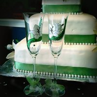 Benutzerdefinierte Handgemalt Hochzeit Gläser, 2Er-Set von BeadedFrog