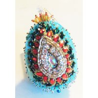 Handgemachte Perlen Bruchsichere Weihnachtsverzierung, Tropfen-Design Handgemachte Perlen Bruchsichere Weihnachtsverzierung, Tropfen-Design von BeadedMemoriesByPam