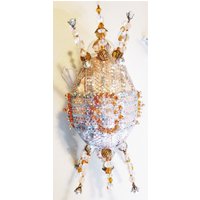 Perlenornament, Silberdrahtband, Glas - & Acrylakzente Perlenornament, Silberdrahtband, Glas - & Acrylakzente von BeadedMemoriesByPam