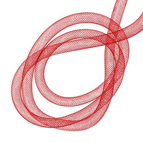 Nylon-Netz zum Aufreihen von Schmuck, 8 mm, 3 m, Rot von Beads Jar