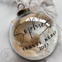 Weihnachtskugel Mit Namen | Zur Geburt Weihnachtsschmuck Personalisiert Erstes Weihnachten Weihnachtskugel Mit Namen | Zur Geburt Weihnachtsschmuck Personalisiert Erstes Weihnachten von BeadsAndRivets