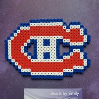 Montreal Canadiens Magnet/Ornament - Handgemachtes Home Decor von BeadsByEmily2015