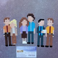 The Office Magnete/Ornamente - Michael Dwight Angela Pam Jim Schrute Farms Dunder Mifflin Kühlschrankmagnete Baumschmuck von BeadsByEmily2015