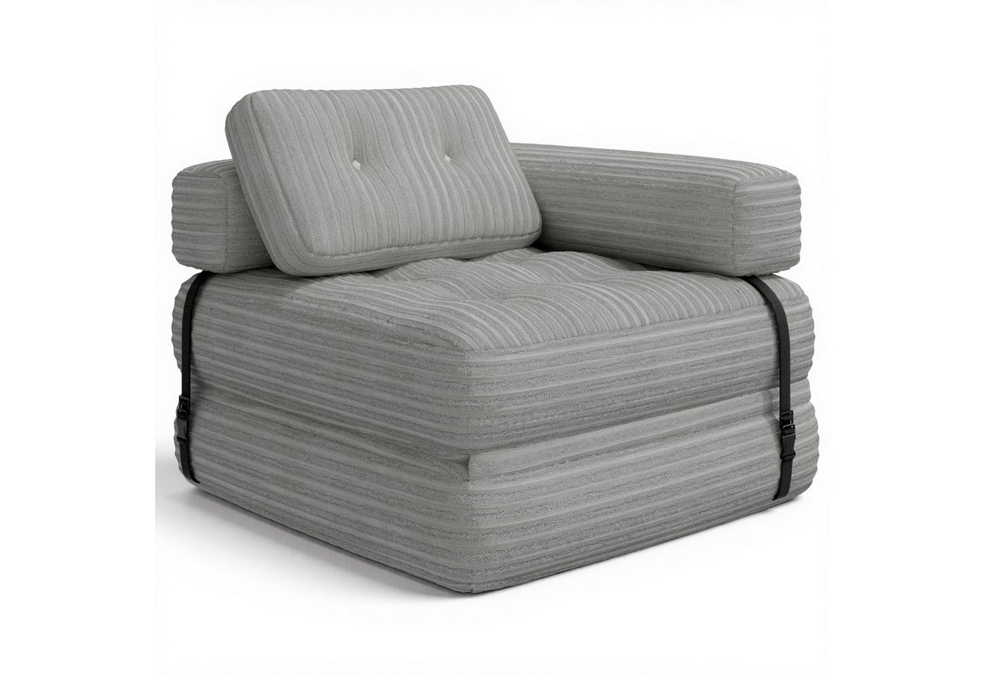 Bealife 1,5-Sitzer Klappbares Sofa, Relaxsessel Indoor-Lazy mit Armlehnen von Bealife