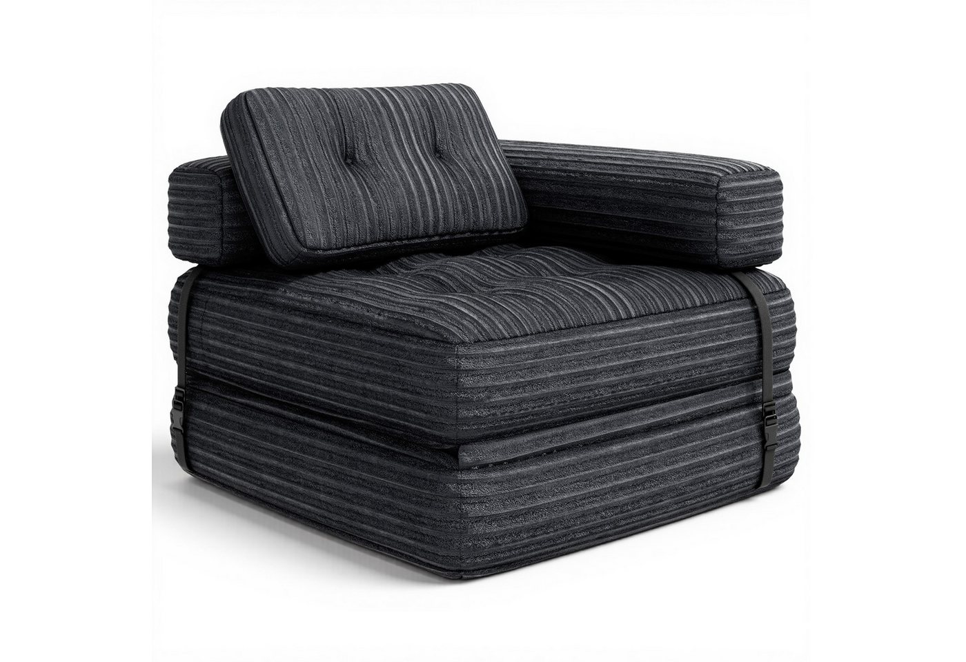 Bealife 1,5-Sitzer Klappbares Sofa, Relaxsessel Indoor-Lazy mit Armlehnen von Bealife