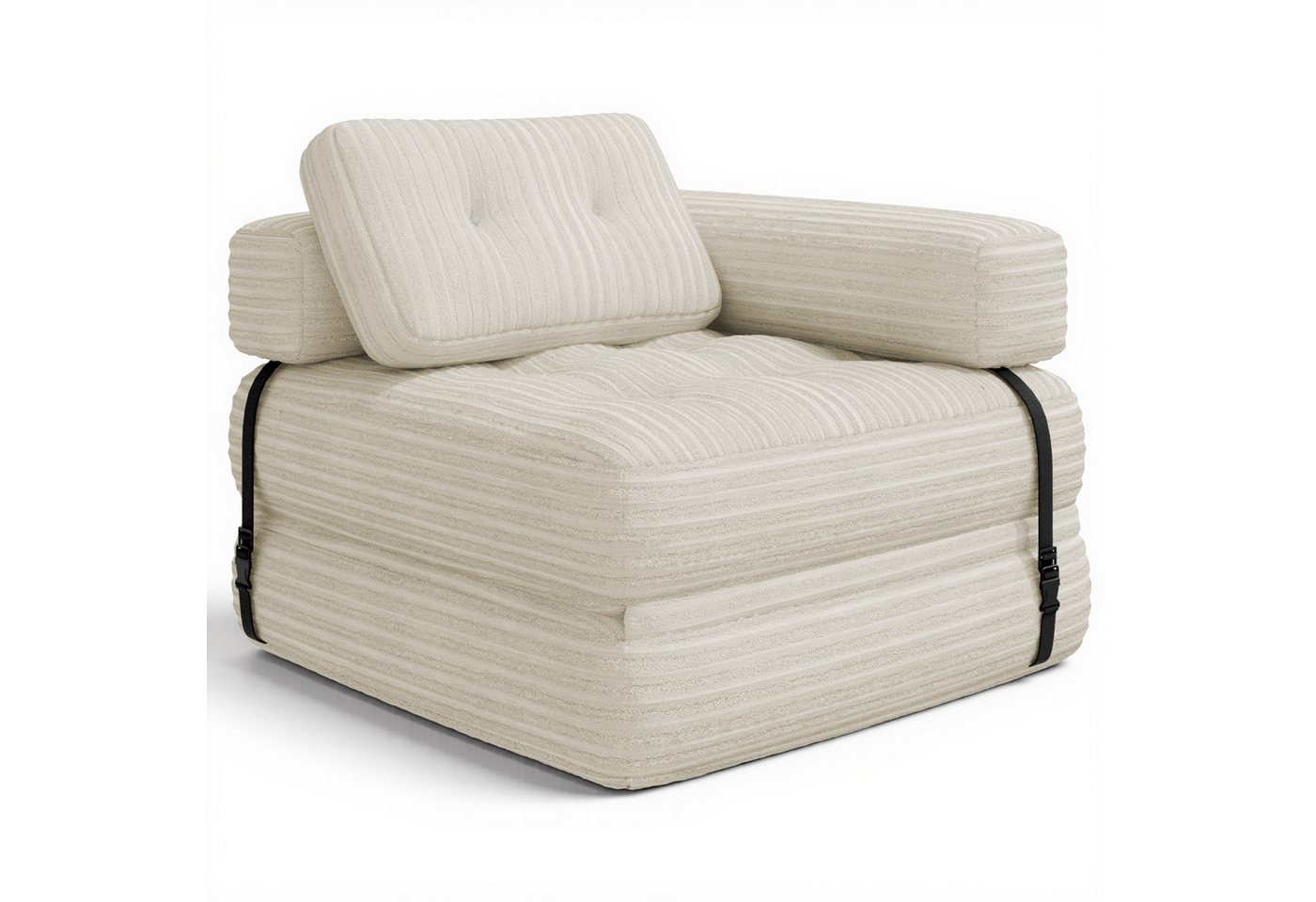 Bealife 1,5-Sitzer Klappbares Sofa, Relaxsessel Indoor-Lazy mit Armlehnen von Bealife