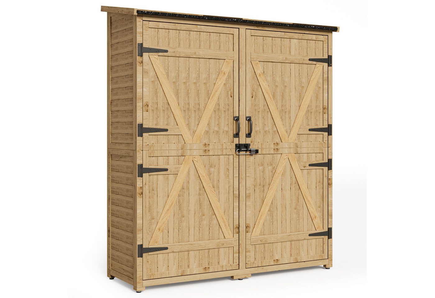 Bealife Gerätehaus Gartenschrank aus Holz, 140 x 50 x 162 cm Bealife Gerätehaus Gartenschrank aus Holz, 140 x 50 x 162 cm von Bealife