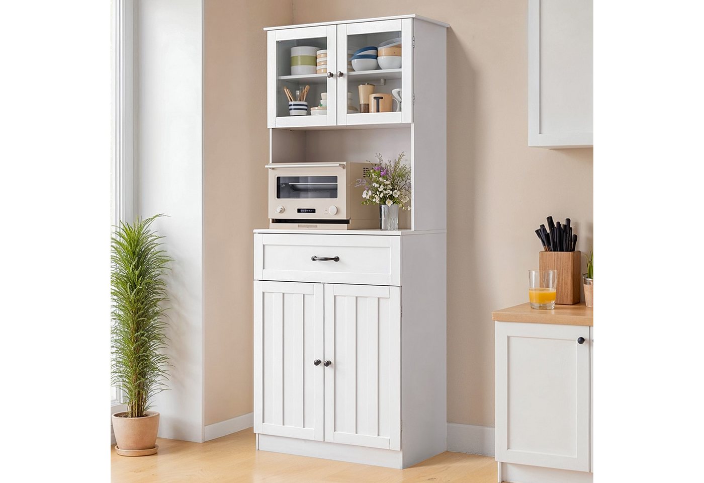 Bealife Sideboard Küchenschrank mit Arbeitsplatte und 2 Schubladen Bealife Sideboard Küchenschrank mit Arbeitsplatte und 2 Schubladen von Bealife