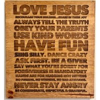 Love Jesus Familie Regeln Zeichen von BeamAndField