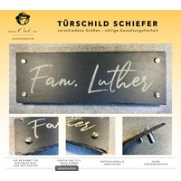 Türschild Schiefer - Verschiedene Varianten Versandkostenfrei D von BeamCut