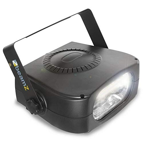 BeamZ BS150 - Stroboskop Blitzer, Strobo Disco Licht, Blitzlicht, Flashlight, Strobe Effektlampe, Disco Lichteffekt, weiße Lichtblitze, LED Blitz, Disco Beleuchtung Effekt Lichter - Schwarz von Beamz