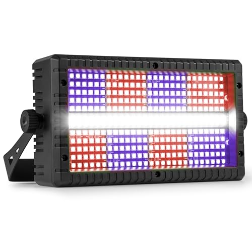 BeamZ BS336 - Stroboskop Blitzer, Blinder Wash Kombi mit RGBW LEDs – 3-in-1 LED Lichteffekt, Fernbedienung, DMX Steuerung, Disco Licht & Party Lichter für Events, Clubs & Partys von Beamz