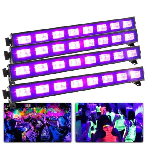 BeamZ Complete Blacklight Set mit 4 leistungsstarken BUV93 LED-Leisten BeamZ Complete Blacklight Set mit 4 leistungsstarken BUV93 LED-Leisten von Beamz