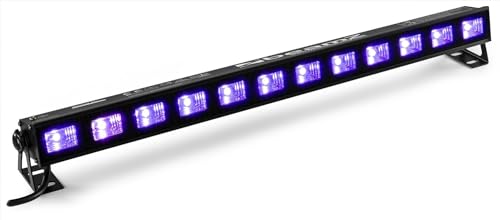 Beamz BUV123 Schwarzlicht Lampe, hochwertiger UV Strahler, Schwarzlicht Röhre cm mit 12 x 3 Watt LEDs, UV Lampe, Schwarzlicht LED, Schwarzlicht Strahler, UV Licht, UV Light Blacklight von Beamz