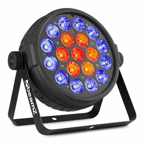 RGBW-LED-PAR - BeamZ BT410 PAR-Leuchte mit 19x 10-Watt-RGBW-LEDs - 2 Segmente - inklusive Fernbedienung - Schwarz von Beamz